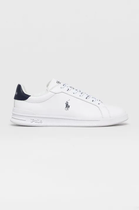 Δερμάτινα παπούτσια Polo Ralph Lauren χρώμα: άσπρο