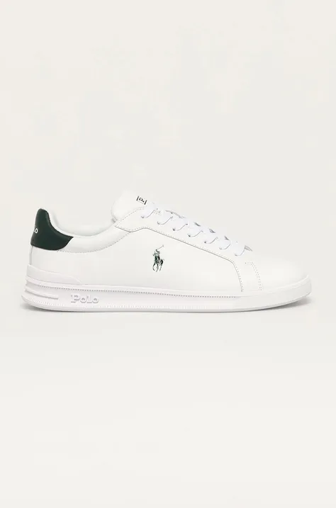 Шкіряні черевики Polo Ralph Lauren Hrt Ct II колір білий 809829824004