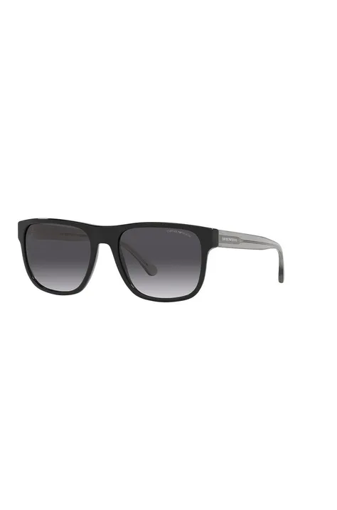 Γυαλιά ηλίου Emporio Armani ανδρικά, χρώμα: μαύρο