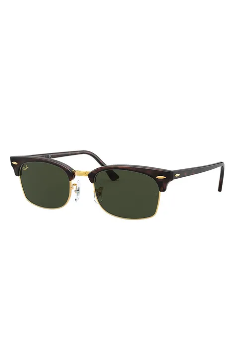 Slnečné okuliare Ray-Ban CLUBMASTER SQUARE hnedá farba, 0RB3916