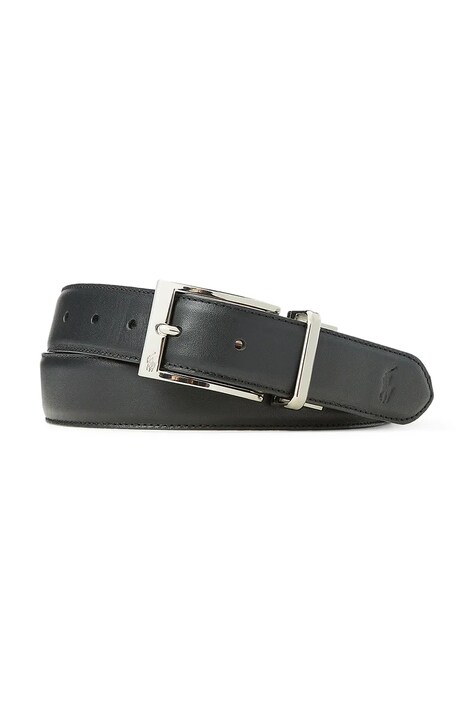 Polo Ralph Lauren pasek skórzany męski kolor czarny 405800535001
