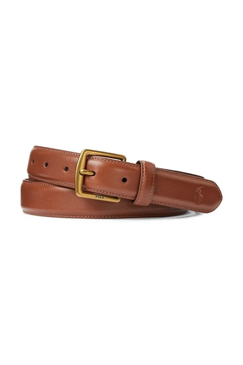 Polo Ralph Lauren curea pentru femei din piele maro