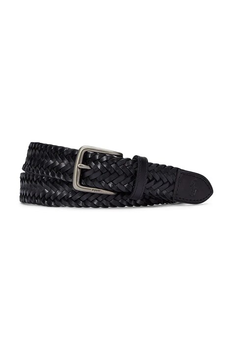 Polo Ralph Lauren fonott öv férfi bőr fekete 405805019001