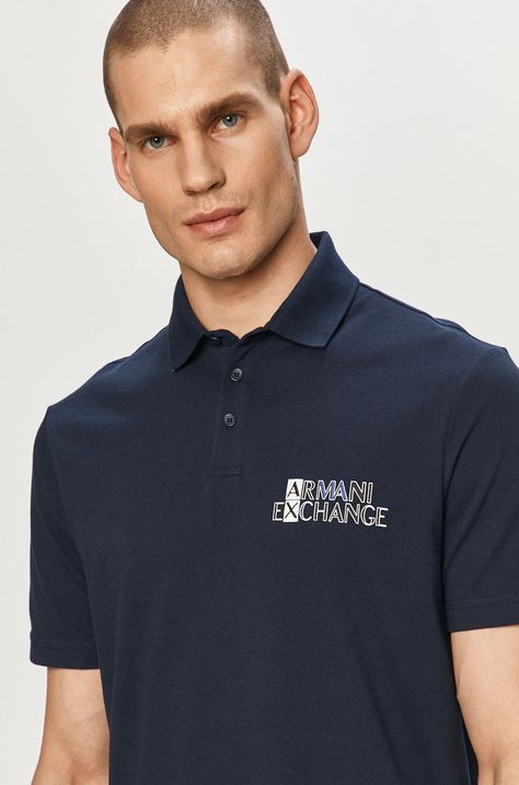Armani Exchange - Тениска с яка