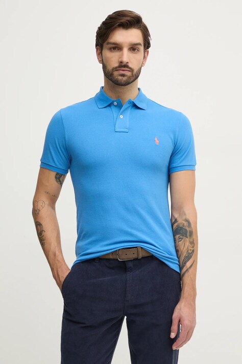 Polo Ralph Lauren polo de bumbac culoarea violet, uni, 710536856