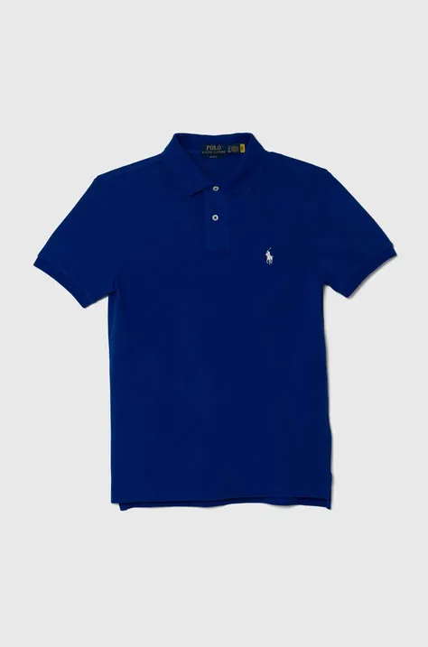 Pamučna polo majica Polo Ralph Lauren boja: tirkizna, bez uzorka