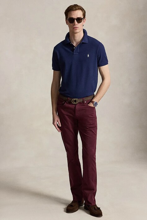 Polo Ralph Lauren Polo męskie bawełniane granatowe 710536856