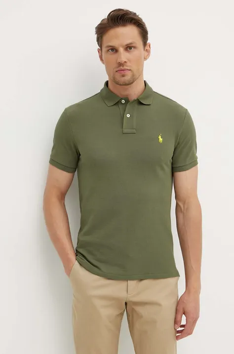 Bavlnené polo tričko Polo Ralph Lauren jednofarebné, 710536856