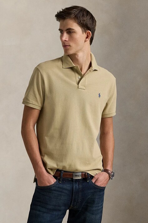 Polo Ralph Lauren polo de bumbac uni, 710536856