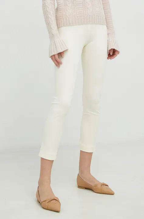 Liviana Conti spodnie damskie kolor granatowy proste medium waist