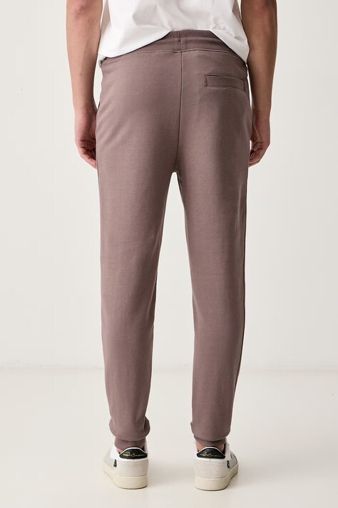 HUGO Spodnie dresowe męskie bawełniane Doak212 pomarańczowe regular waist 50447963