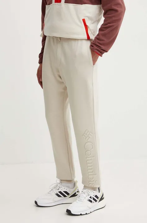 Спортивні штани Columbia чоловічі колір бежевий однотонні 1911601-010