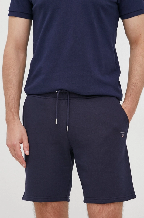 Gant pantaloni scurti barbati, culoarea albastru marin