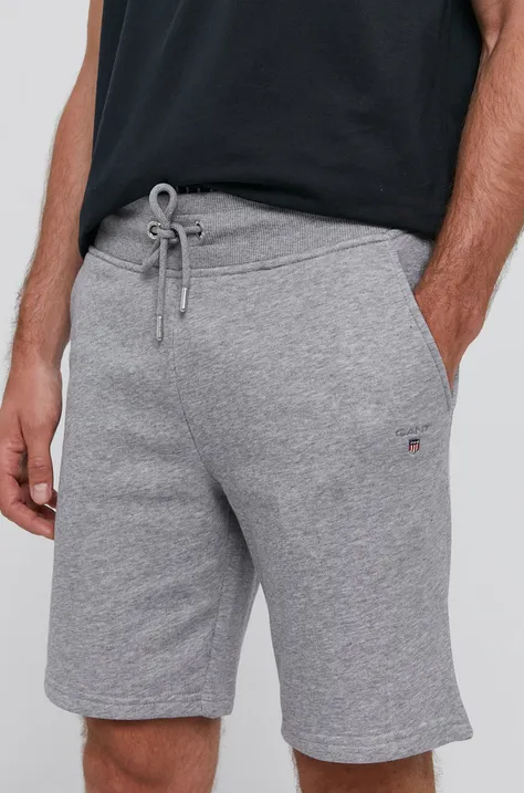 Kratke hlače Gant za muškarce, boja: siva