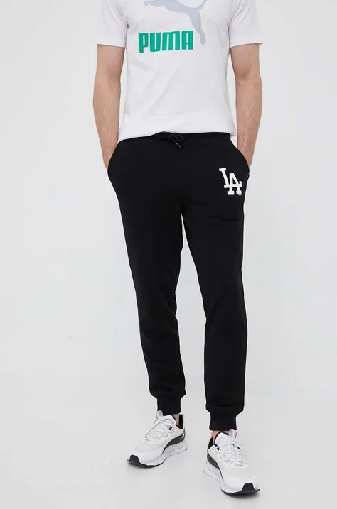 Спортивные штаны 47 brand цвет чёрный с принтом