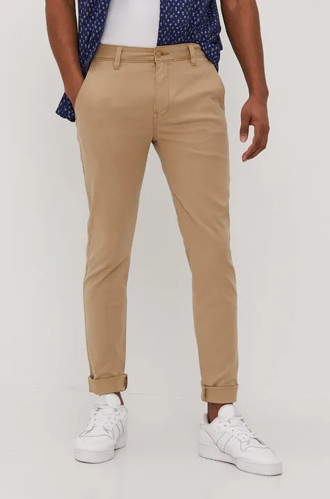Levi's Spodnie męskie kolor beżowy