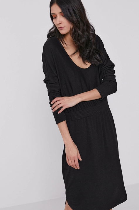 GAP Rochie culoarea negru, mini, evazata