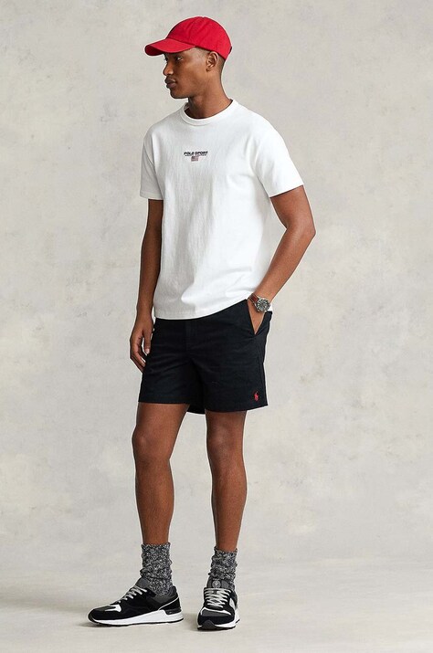 Šortky Polo Ralph Lauren pánske, čierna farba
