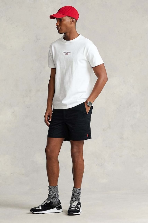 Kraťasy Polo Ralph Lauren pánské, černá barva