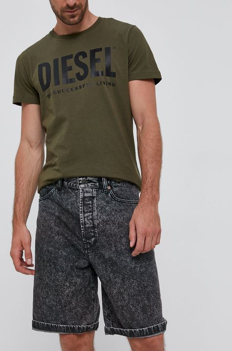 Rifľové krátke nohavice Diesel
