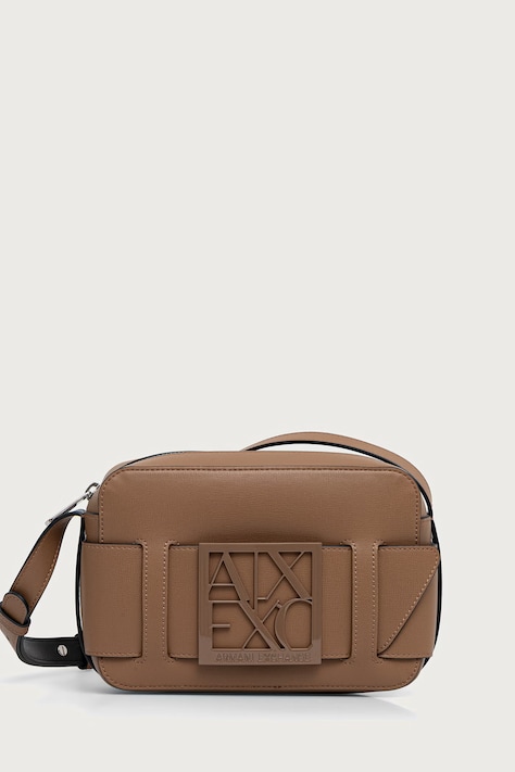Armani Exchange crossbody torba za žene od imitacije kože bež 942699 0A874