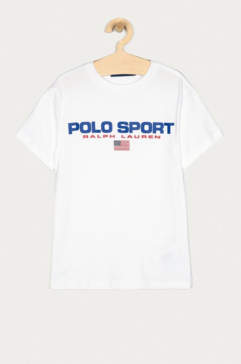 Детска тениска Polo Ralph Lauren в бяло