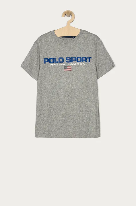 Dječja majica kratkih rukava Polo Ralph Lauren boja: siva