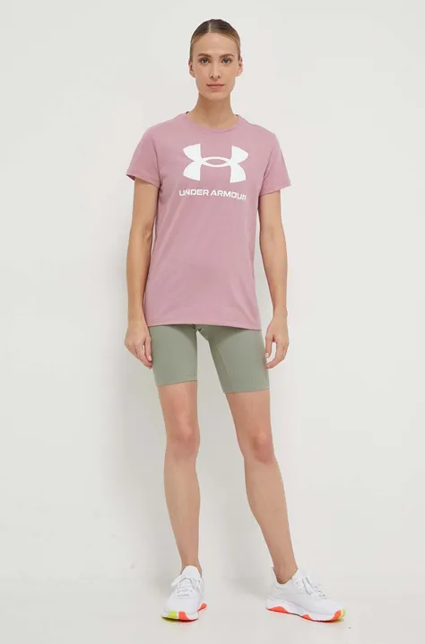 Μπλουζάκι Under Armour χρώμα: ροζ