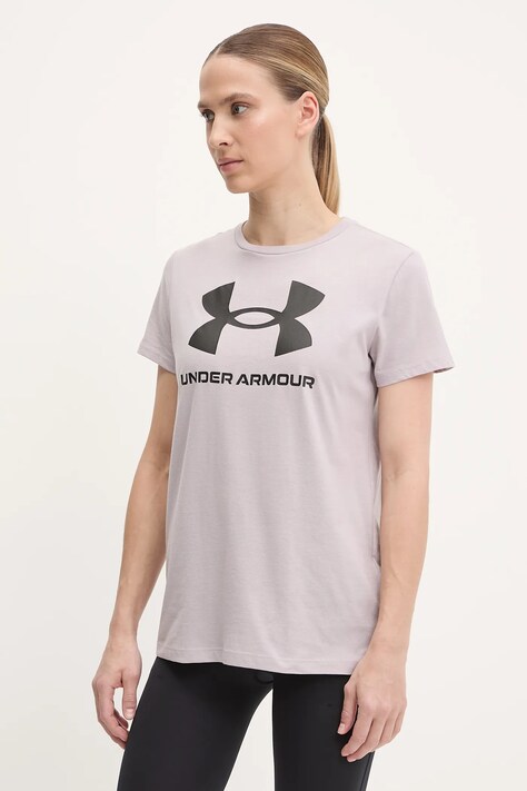 Under Armour tricou femei, culoarea bordo