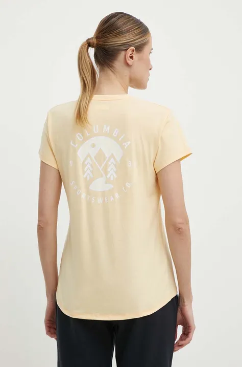 Športové tričko Columbia Sun Trek oranžová farba, 1931753