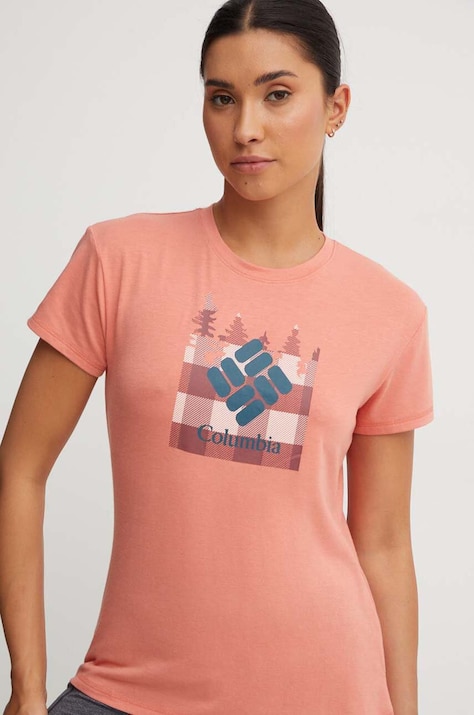 Columbia t-shirt sportowy Sun Trek Sun Trek kolor pomarańczowy 1931753