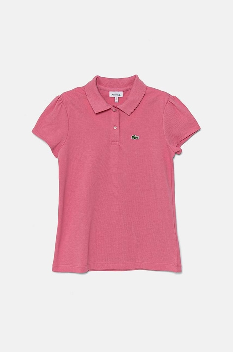 Lacoste детска памучна тениска с яка