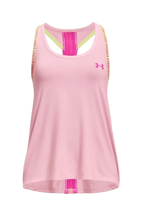 Παιδικό top Under Armour χρώμα: ροζ