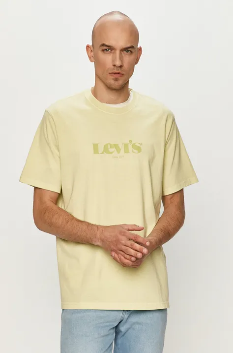 Μπλουζάκι Levi's χρώμα: πράσινο