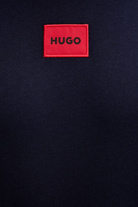 HUGO футболка basic чоловіча бавовняна Diragolino212 — SS21-TSM0JJ, темно-синій — фото 5