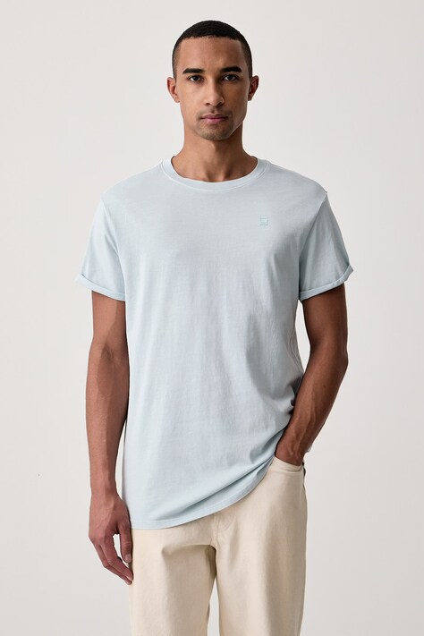 G-Star T-shirt męski bawełniany Lash niebieski D16396-2653