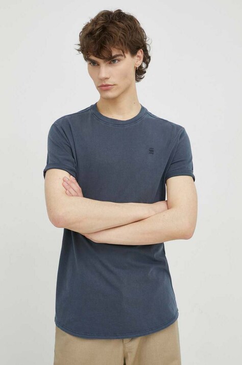 G-Star tricou din bumbac x Sofi Tukker bărbați, culoarea bleumarin, uni