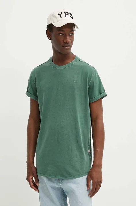 Bavlnené tričko G-Star Raw x Sofi Tukker pánske, zelená farba, jednofarebné