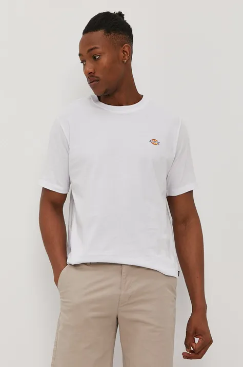 Μπλουζάκι Dickies ανδρικό, χρώμα: άσπρο