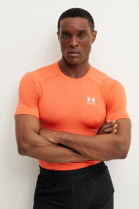 Μπλουζάκι προπόνησης Under Armour χρώμα: πορτοκαλί