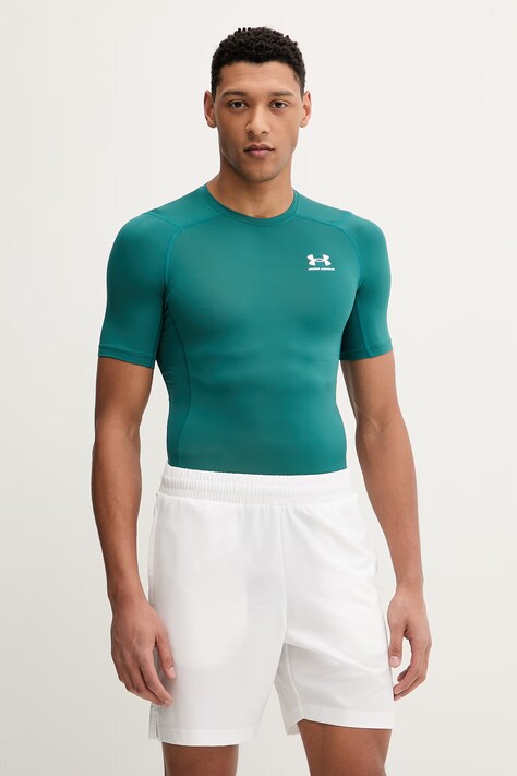 Under Armour t-shirt treningowy męski turkusowy