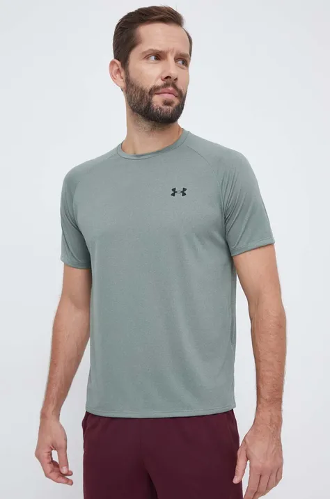 Тренувальна футболка Under Armour колір зелений однотонний