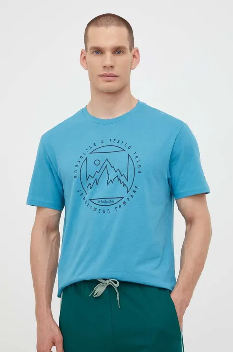 Бавовняна футболка Columbia з принтом