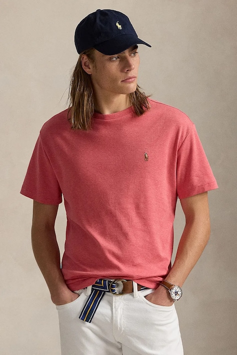 Tričko Polo Ralph Lauren růžová barva