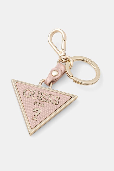 Přívěsek Guess růžová barva