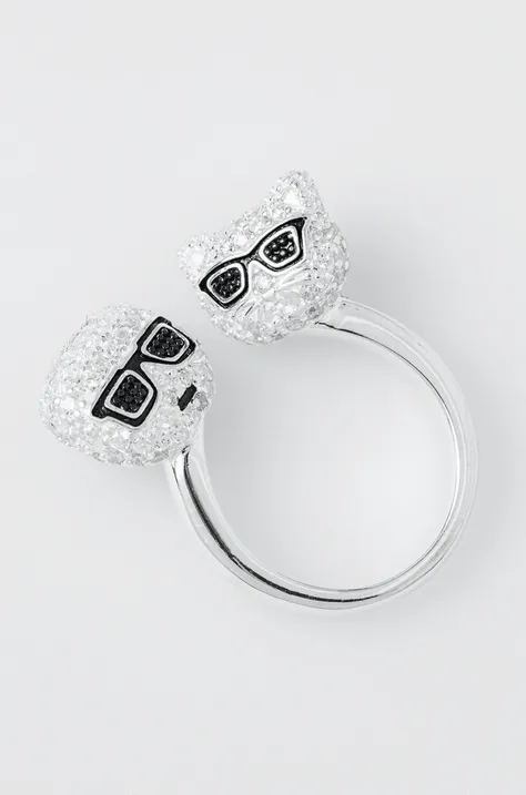 Karl Lagerfeld pierścionek srebrny 220W3905