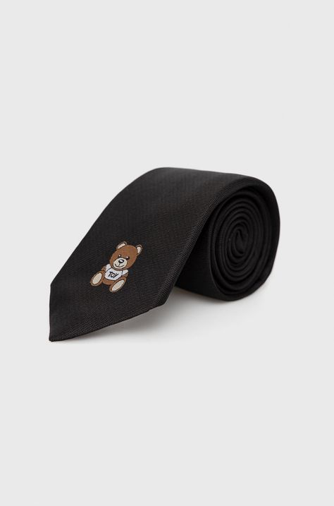 Γραβάτα και τετράγωνο μαντήλι τσέπης Moschino