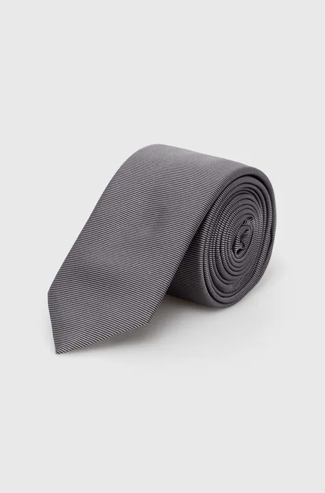 HUGO cravată de mătase culoarea negru 50468199