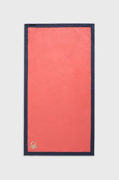 United Colors of Benetton ręcznik kolor różowy