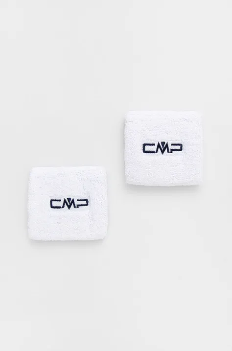 CMP opaski na nadgarstek (2-pack) kolor biały